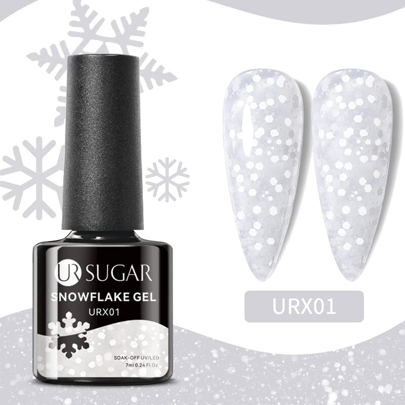 White Snowflake Nail Gel Polish URX001 7ml Gel Nail Polish UR SUGAR