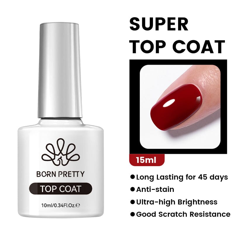 Base Top Coat 10ml Gel Nail Polish BORN PRETTY Super Top Coat