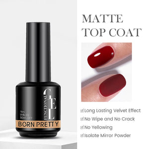 Base Gel Top Coat 15ml Gel Nail Polish BORN PRETTY Matte Top Coat