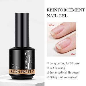 Base Gel Top Coat 15ml Gel Nail Polish BORN PRETTY Reinforcement Gel