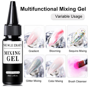 Multifunctional Mixing Gel 30ml Gel Nail Polish NICOLE DIARY