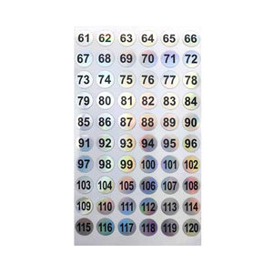 3pcs Number Label Stickers 1-180 Tools & Accessories No Brand