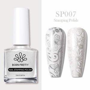Gray Nail Stamping Polish SP007 10ml Nail Polish BORN PRETTY