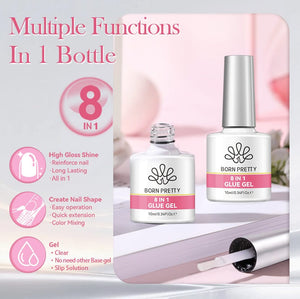 8 in 1 Glue Gel 10ml Gel Nail Polish BORN PRETTY