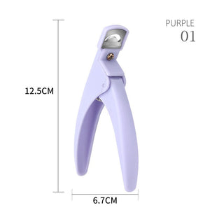 Purple U-shaped Nail Clipper #01 Tools & Accessories No Brand