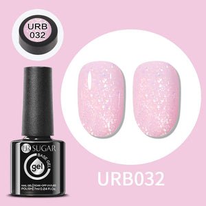 Flakes Rubber Base Gel URB032 7ml Base & Top Coat UR SUGAR