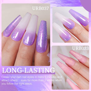 Flakes Rubber Base Gel URB031 7ml Base & Top Coat UR SUGAR