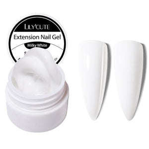 Milky White Non Stick Hand 5D Sculpting Extension Gel 8ml Extension Nail Gel LILYCUTE