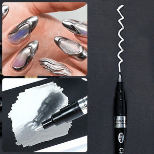 Metallic Nail Polish Painting Pen Tools & Accessories No Brand