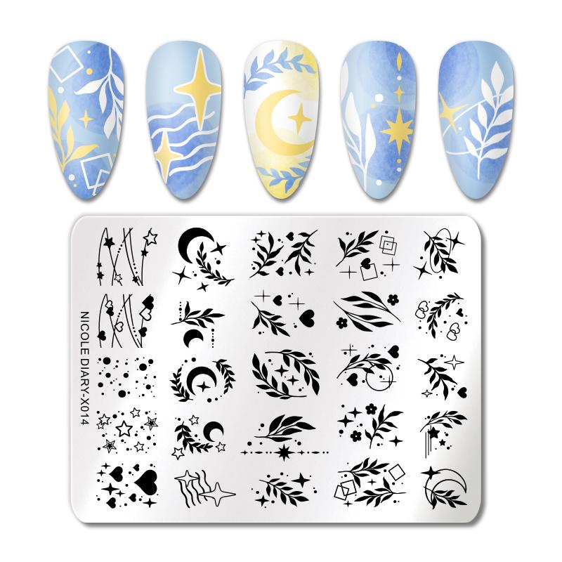 Stamping Plate NICOLE DIARY-X014