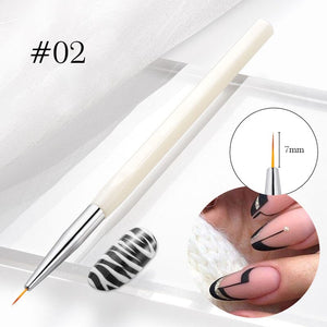 Liner Nail Brush 5/7/9/11/13/15mm Tools & Accessories No Brand 7mm