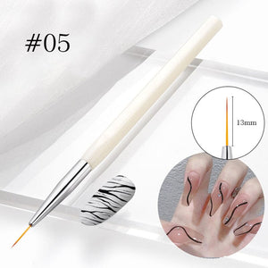 Liner Nail Brush 5/7/9/11/13/15mm Tools & Accessories No Brand 13mm