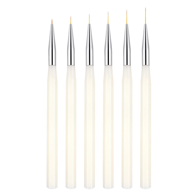 Liner Nail Brush 5/7/9/11/13/15mm Tools & Accessories No Brand 6pcs Set