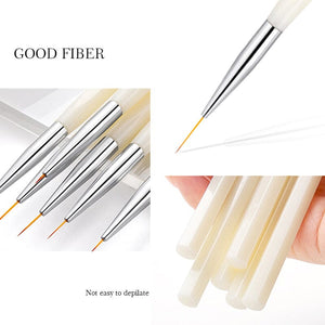 Liner Nail Brush 5/7/9/11/13/15mm Tools & Accessories No Brand