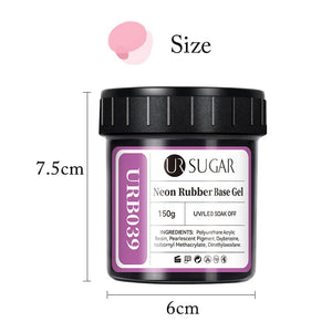 Flakes Rubber Base Gel URB031 150g Base & Top Coat UR SUGAR