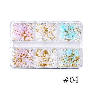 6 Grids Flowers 3D Nail Decoration Nail Decoration BORN PRETTY
