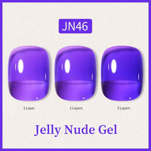Green Blue Jelly Nude Gel 10ml Gel Nail Polish BORN PRETTY JN46