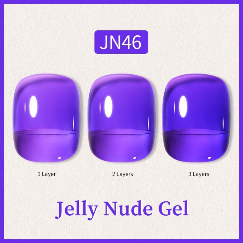 Green Blue Jelly Nude Gel 10ml Gel Nail Polish BORN PRETTY JN46