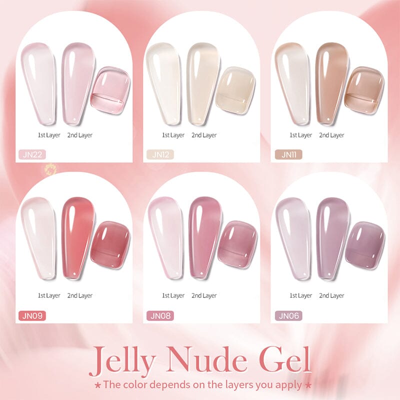 Nude Colors Jelly Gel Polish 10ml Gel Nail Polish BORN PRETTY