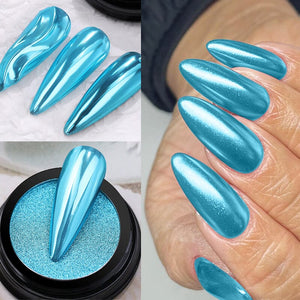 Metallic Mirror Effect Solid Chrome Nail Powder Nail Powder NICOLE DIARY NDC010