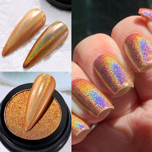 Metallic Mirror Effect Solid Chrome Nail Powder Nail Art NICOLE DIARY NDC012