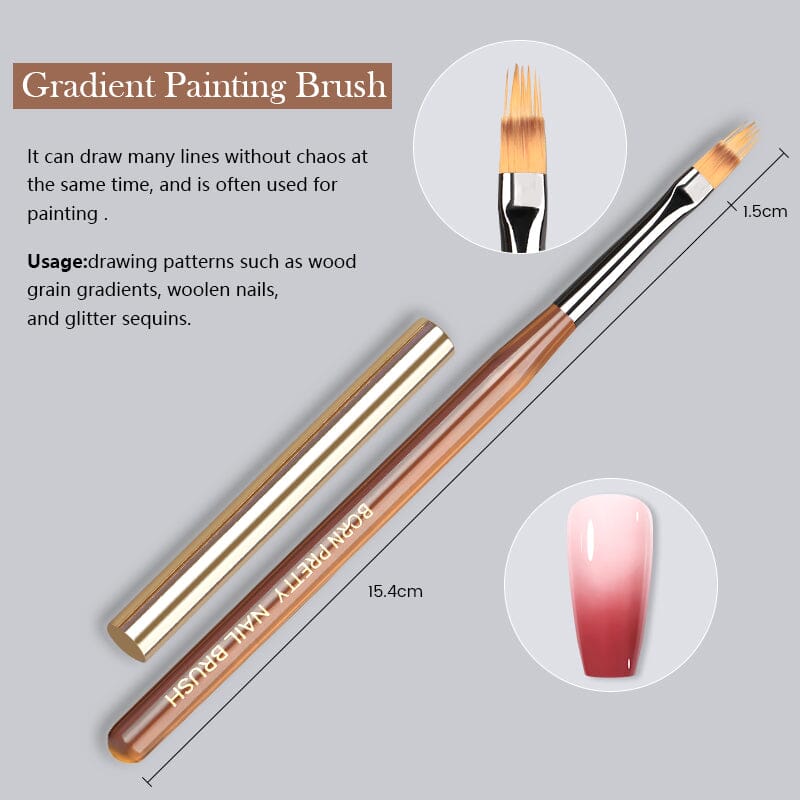 Acrylic UV Nail Brush Tools & Accessories BORN PRETTY Gradient Painting Brush