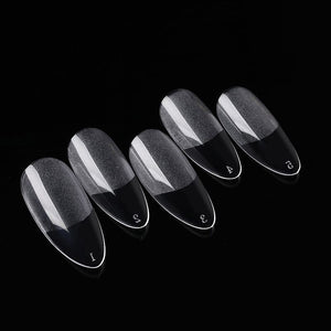 120pcs Almond Semi-frosted False Nail Tips Nail Tips No Brand