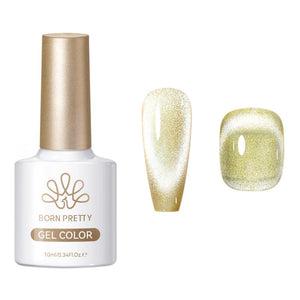 Crystal Cat Magnetic Gel MY317 Sea Blue 10ml Gel Nail Polish BORN PRETTY