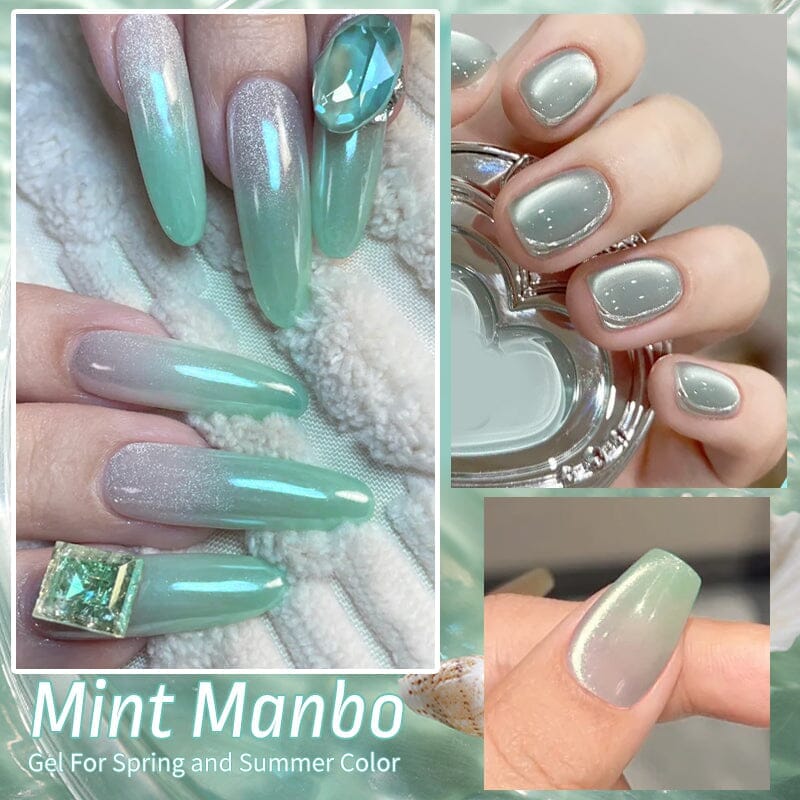 Crystal Cat Magnetic Gel MY313 Sea Blue 10ml Gel Nail Polish BORN PRETTY