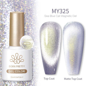 Sea Blue Cat Magnetic Gel MY325 10ml Clearance BORN PRETTY