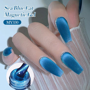 Crystal Cat Magnetic Gel Sea Blue Series 10ml Gel Nail Polish BORN PRETTY