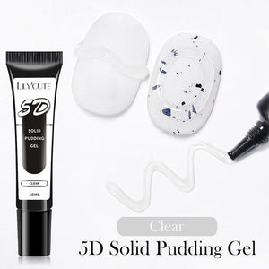 5D Solid Pudding Gel Clear 10ml Gel Nail Polish LILYCUTE