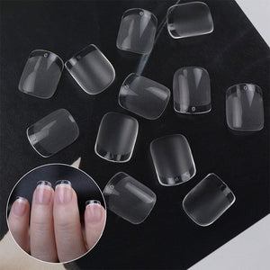 120pcs Almond Semi-frosted False Nail Tips Nail Tips No Brand