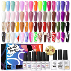 46 Colors Gel with 6pcs Function Gel Set Color Party 6ml Gel Nail Polish BORN PRETTY