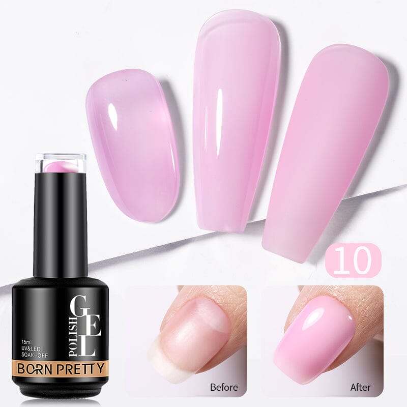 BORN PRETTY Rubber Base Gel 15ml Gel Nail Polish BORN PRETTY