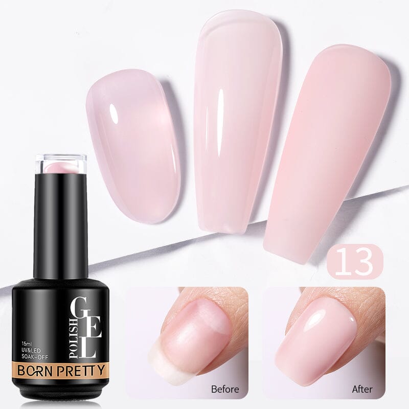 BORN PRETTY Rubber Base Gel 15ml Gel Nail Polish BORN PRETTY RB13