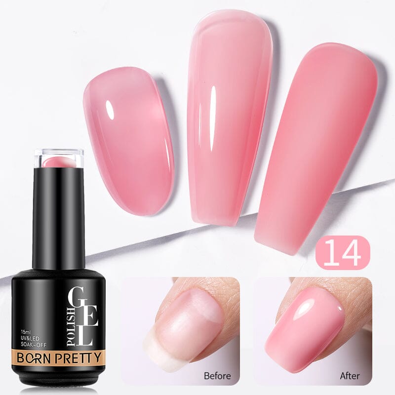 BORN PRETTY Rubber Base Gel 15ml Gel Nail Polish BORN PRETTY RB14