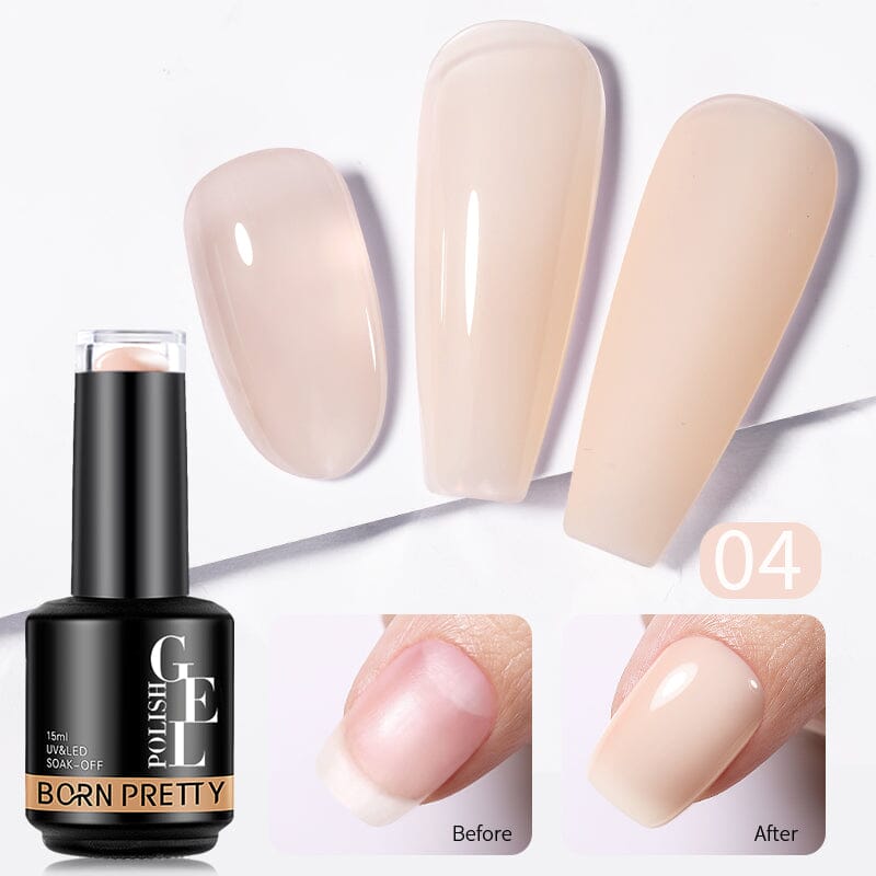 BORN PRETTY Rubber Base Gel 15ml Gel Nail Polish BORN PRETTY RB04