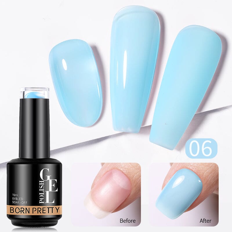 BORN PRETTY Rubber Base Gel 15ml Gel Nail Polish BORN PRETTY