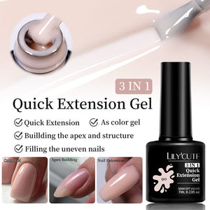 3 In 1 Quick Extension Nail Gel 7ml Extension Nail Gel LILYCUTE