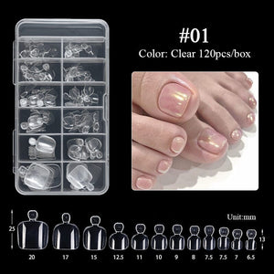 120pcs Clear Toenail False Nail Tips Nail Tips No Brand