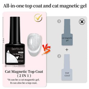 Cat Magnetic Top Coat 7ml Base & Top Coat LILYCUTE