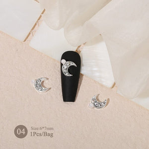 Butterfly Heart Metal Rhinestones Pearl Nail Decoration Nail Decoration No Brand 04