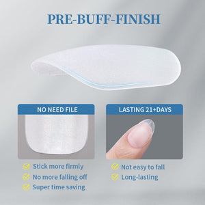 300pcs Matte Soft Gel Tips False Nails Full Cover Short Nail Tips KOSKOE