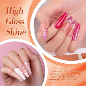 6 Colors Nail Glitter Sequins Gel 5g Gel Nail Polish BORN PRETTY