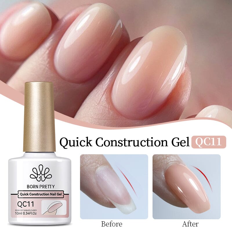 Nude Quick Construction Gel QC11 10ml Gel Nail Polish BORN PRETTY