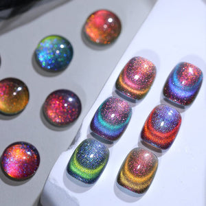 Colored Cat Magnetic Gel MY114-MY119 Reflective Glass 10ml Gel Nail Polish BORN PRETTY