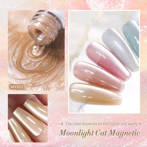 Moonlight Cat Magnetic Gel Polish MY103 Pure Love 10ml Gel Nail Polish BORN PRETTY