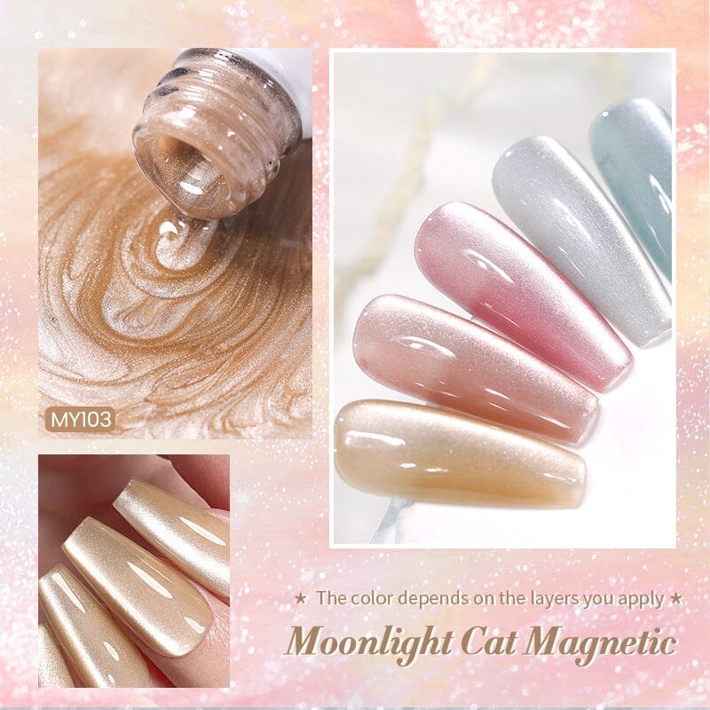 Moonlight Cat Magnetic Gel Polish MY103 Pure Love 10ml Gel Nail Polish BORN PRETTY