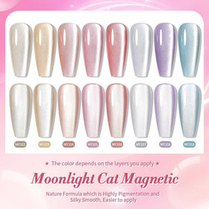 Moonlight Cat Magnetic Gel Polish MY105 Pure Love 10ml Gel Nail Polish BORN PRETTY